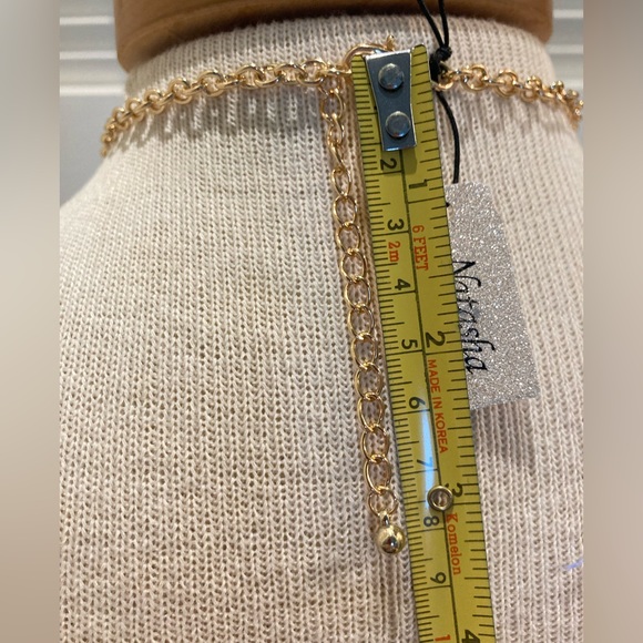 NWT RHINESTONE FLORAL BIB NECKLACE - Picture 6 of 8